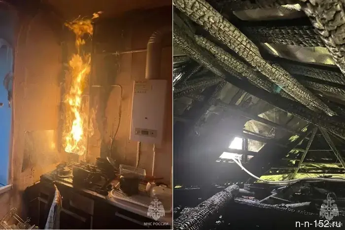 Three major fires were extinguished by rescuers in Navashino and Novy Doskin.