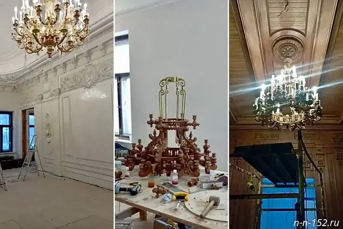 Реставрация Литературного музея имени Горького завершена уже на почти 80%.