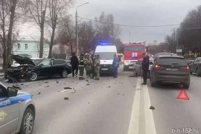 The moment of the accident with three injured people on Gagarin Avenue was captured on video.