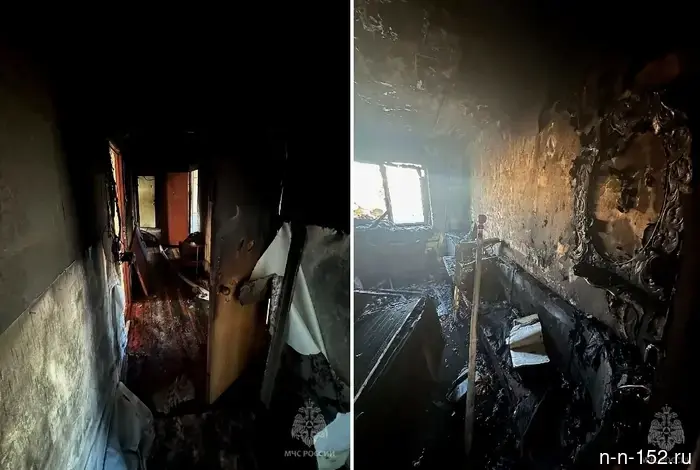 Two people died in a fire in the Lenin district.