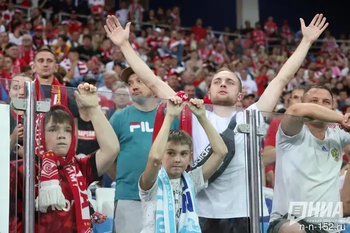 More than 42,000 people filled the stands at the Super Cup in Nizhny Novgorod.