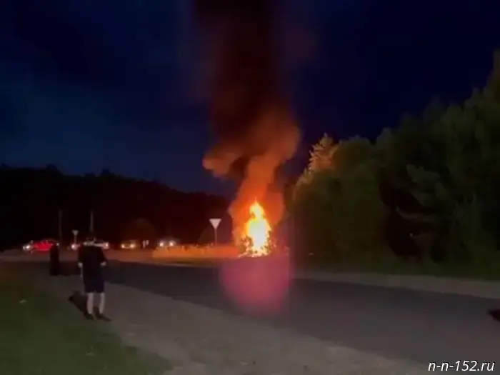 Three people nearly died in a fire-related car accident near Arzamas