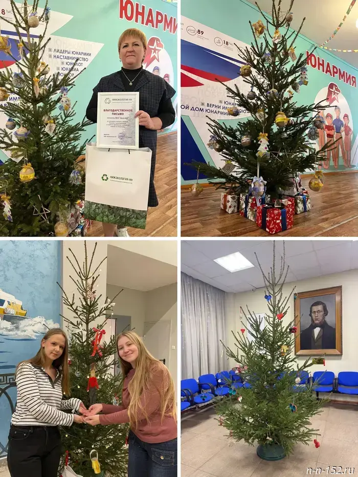 "Nizhecology-NN reported the results of its pre-New Year project to install eco-friendly Christmas trees."