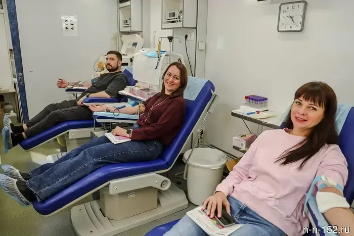 Сотрудники "Т Плюс" в Нижнем Новгороде пожертвовали 14 литров донорской крови.