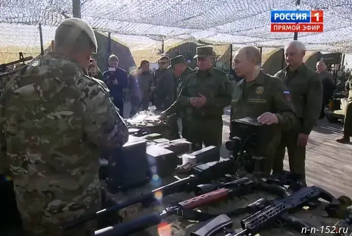 In Mulino, Putin was told how the military shoots down drones with small arms.
