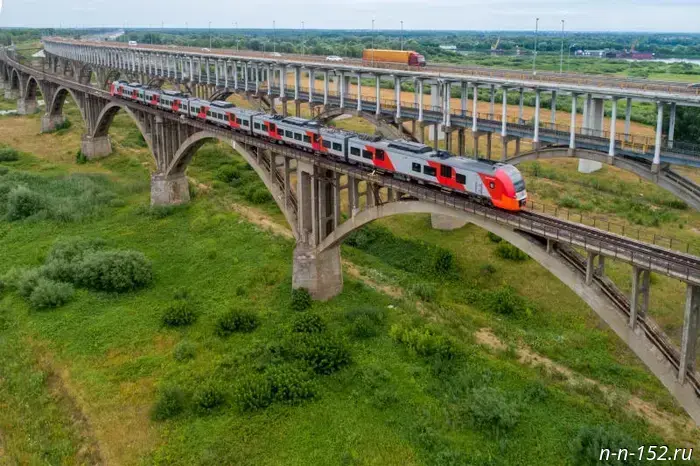 Passenger traffic from Nizhny Novgorod to Moscow increased by 1.3% from January to July.