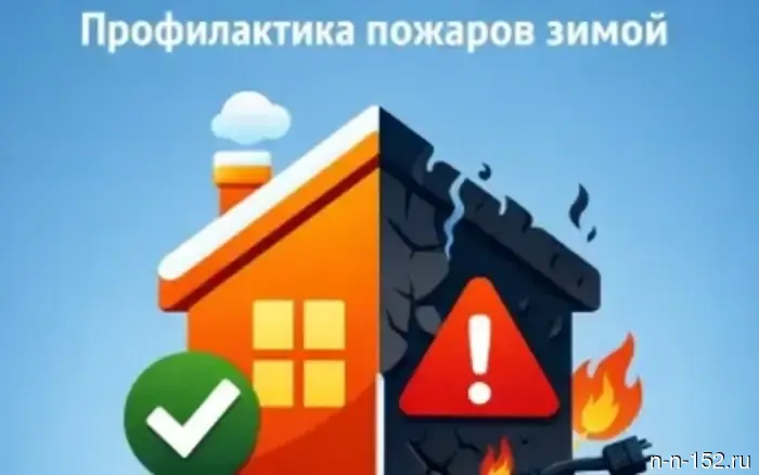 ИНФОРМАЦИЯ ДЛЯ ЖИТЕЛЕЙ: ПРЕДУПРЕЖДЕНИЕ ПОЖАРОВ В ЗИМНИЙ ПЕРИОД