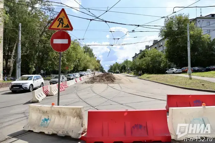 Tram tracks are being replaced on Osharskaya Street — photo