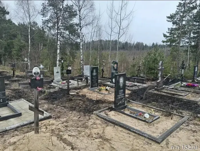 The entertainment of the youth led to a fire at the Nizhny Novgorod cemetery.