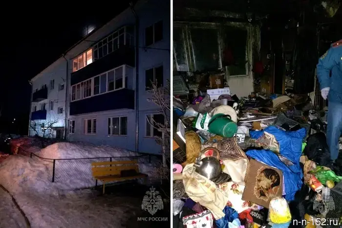 Тело женщины было найдено среди обломков мусора в сгоревшей квартире в Воротынце.