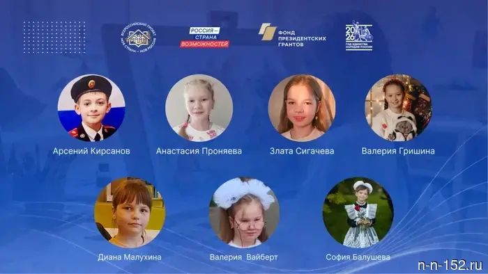 Seven young residents of Nizhny Novgorod became winners in the special nomination of the contest "My country - my Russia."