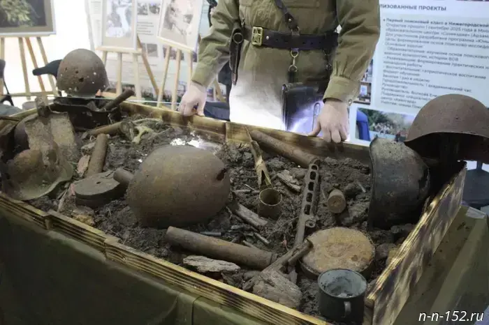 An exhibition of World War II artifacts opened in Nizhny Novgorod.