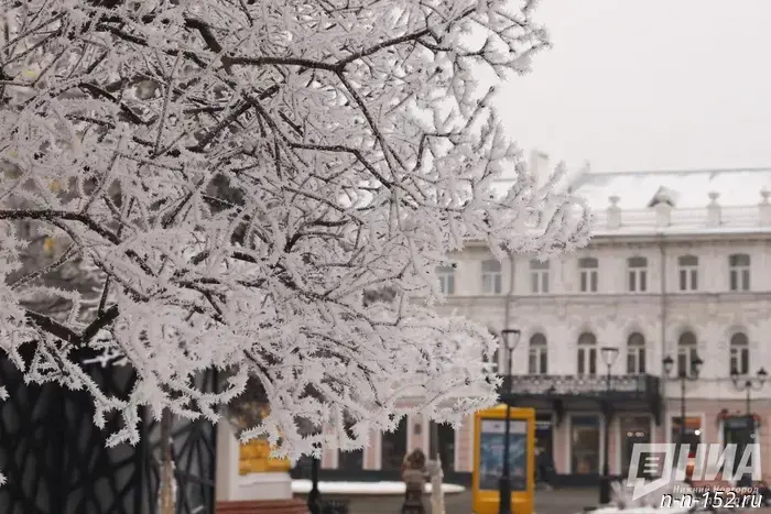 Крещенские холода наступают в Нижнем Новгороде.