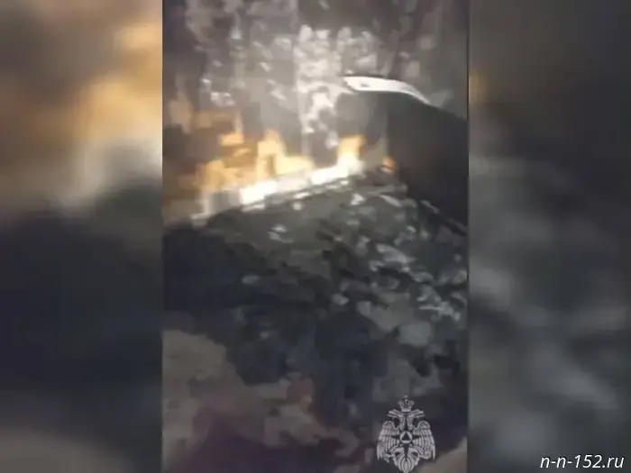 Arson may have been the cause of the fire in an apartment on Geroev Kosmosa Street.