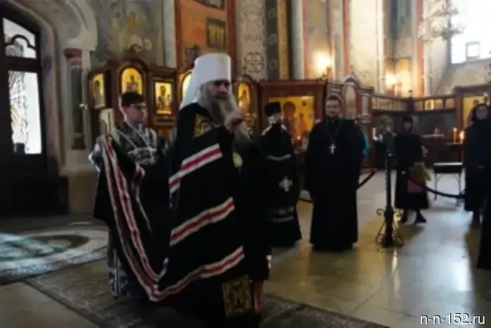 The head of the Nizhny Novgorod Metropolis performed the morning service with the reading of the Great Canon of St. Andrew of Crete.