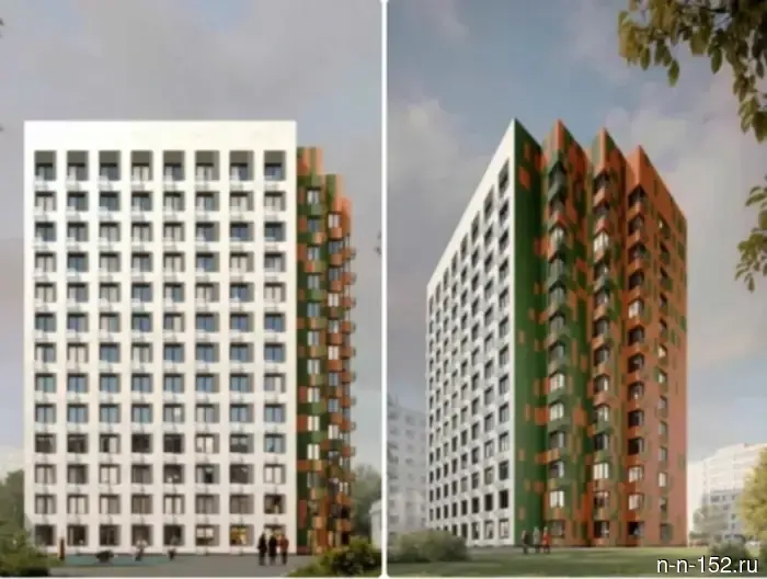 Нижегородская мэрия одобрила внешний вид 13-этажного здания в Сормове.