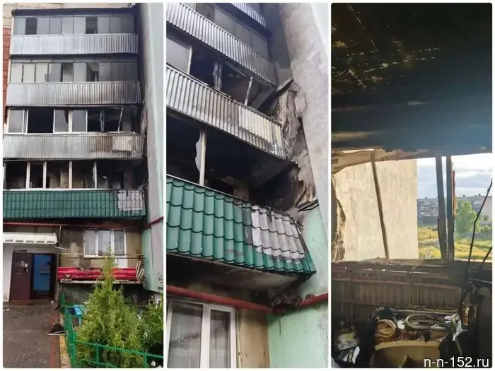 Спасатели вывели шесть человек из пятиэтажного дома в Выксе во время ночного пожара.