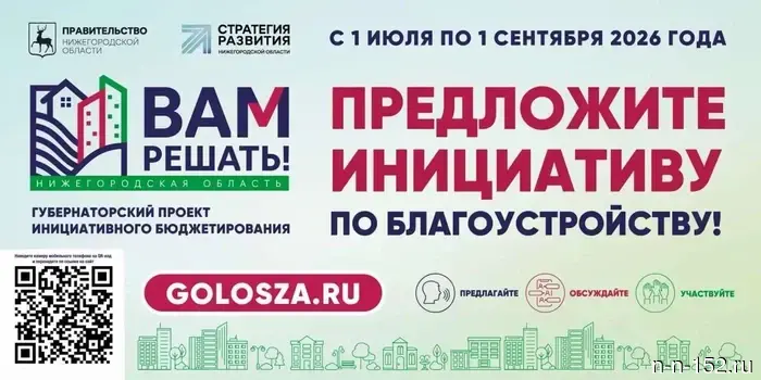 Nizhny Novgorod residents can propose areas for improvement.