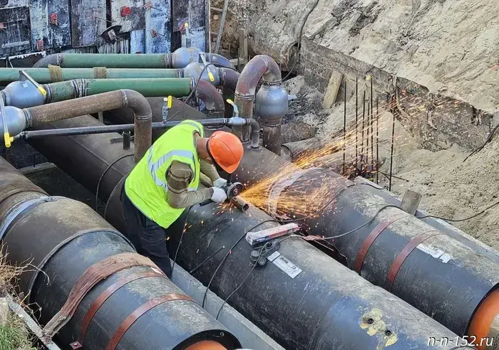 The main heating pipeline was upgraded in the Avtozavodsky District of Nizhny Novgorod.