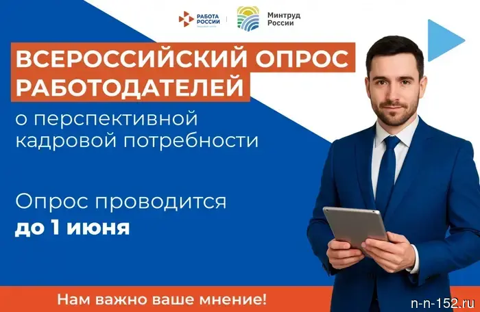 Организации Нижнего Новгорода приглашаются принять участие в опросе, посвященном будущем кадровому спросу.