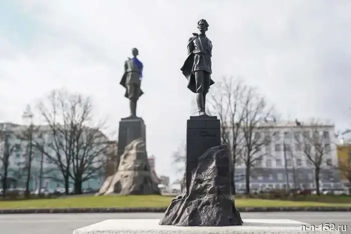 The tactile model of the Gorky monument has been reinstalled in Nizhny Novgorod.