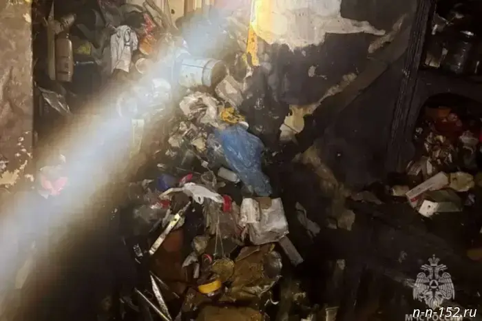 A man was burned alive in a fire on the Fedorovsky Embankment.