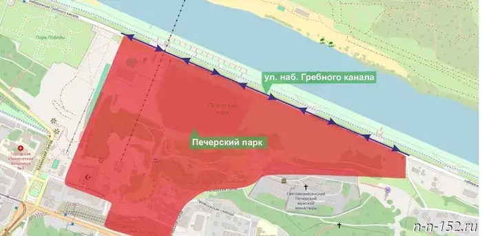 Traffic on the Rowing Canal embankment will be temporarily restricted.