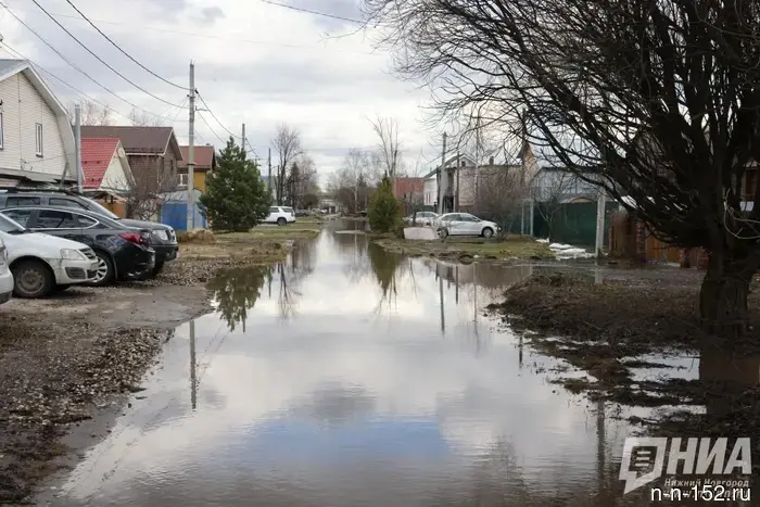 Three garden plots have been freed from water in the Nizhny Novgorod region.