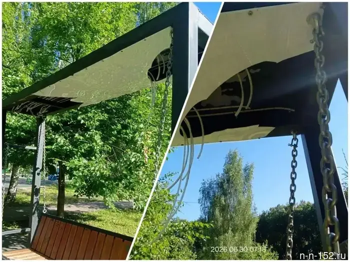 В Кстове вандалы уничтожают благоустроенный парк.