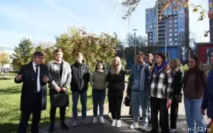 Students of the corporate department of the Ministry of Construction of the Russian Federation at Nizhny Novgorod State University of Architecture and Civil Engineering (NNGASU) of the Nizhny Novgorod Region visited the co‑living spaces of the NEYMARK IT campus.