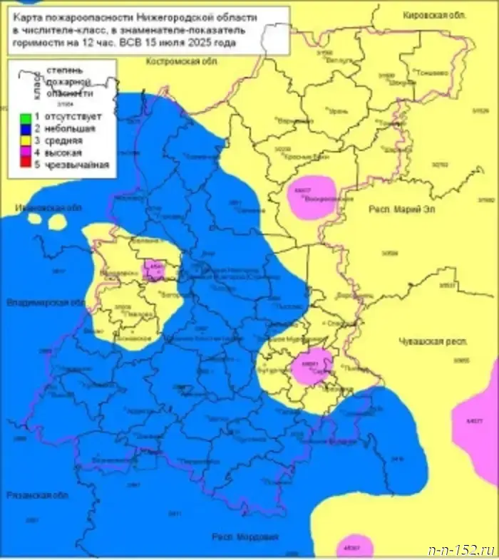 Summary of the forest fire situation as of 07/16/2025