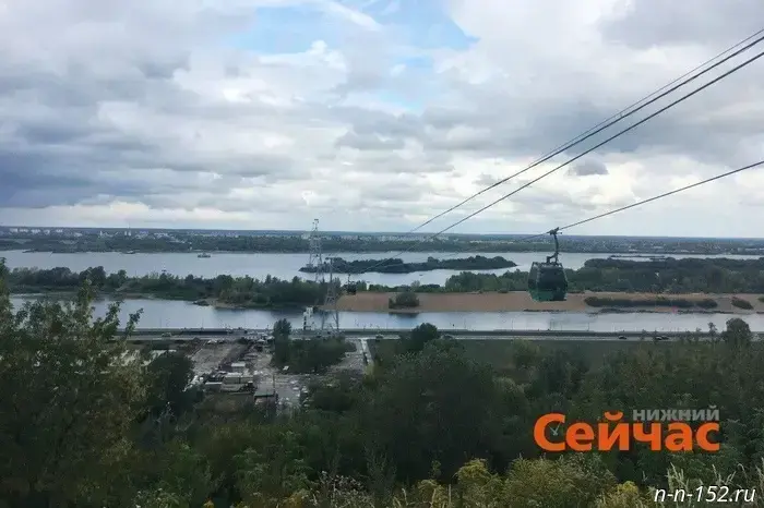 The cable car across the Volga has been suspended.