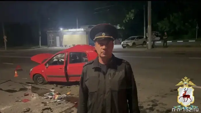 Two people were injured in a traffic accident involving a motorcycle and a car in Nizhny Novgorod.
