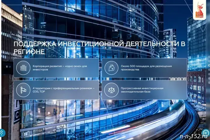 Investors highly appreciated the investment climate in the Nizhny Novgorod region.