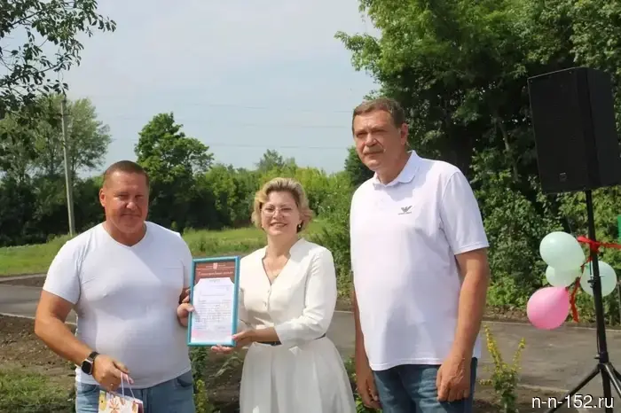 Two sidewalks have been repaired in Bolshoye Boldino.