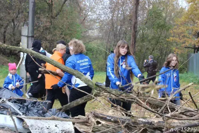 Environmental cleanup in Balakhna: nearly 150 cubic meters of waste collected.