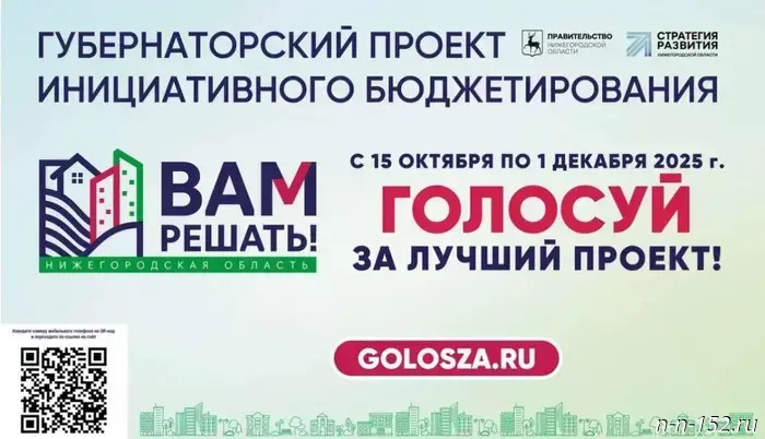 Жители Нижнего Новгорода могут участвовать в голосовании за благоустройство в рамках проекта "Вам решать!"