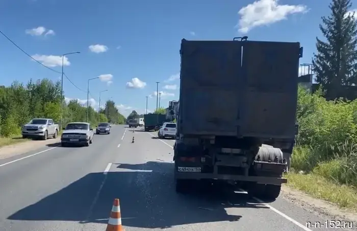 The wheels from the "KamAZ" flew off into two trucks in Dzerzhinsk.