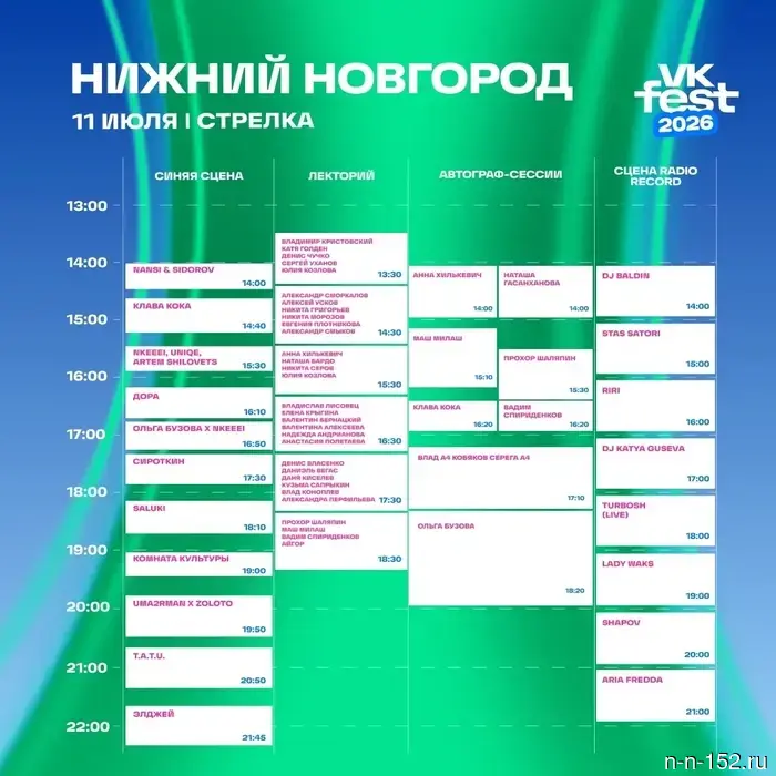 VK Fest 2026 в Нижнем Новгороде: справочник по фестивалю