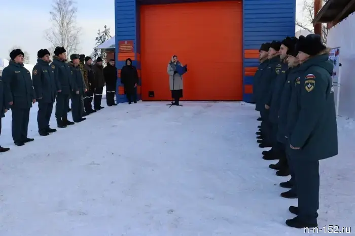 В селе Владимирское открылось пожарное депо после его реконструкции.