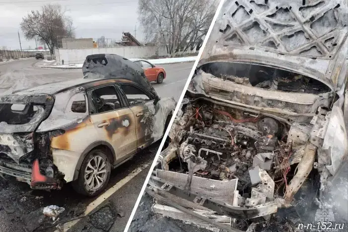 A passenger car caught fire while driving in Bor.