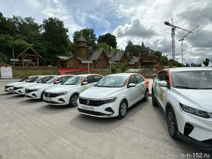 The car-sharing service has been launched in Gorodets.
