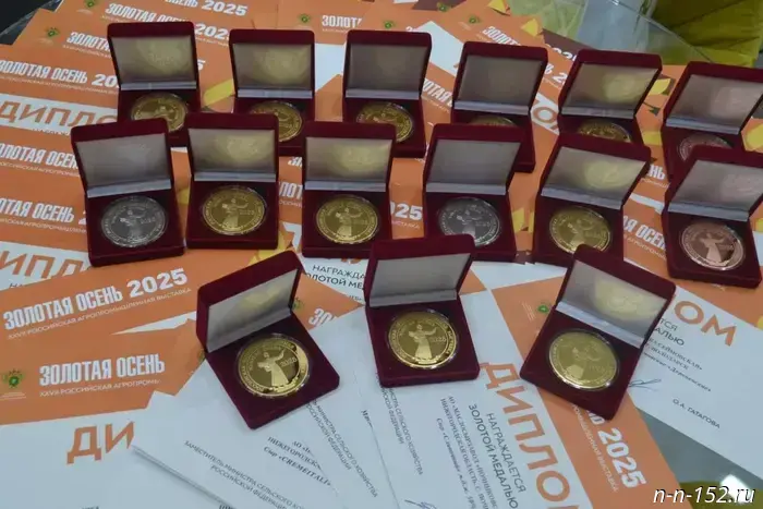 Nizhny Novgorod Region won the most medals at the "Golden Autumn 2025" exhibition.