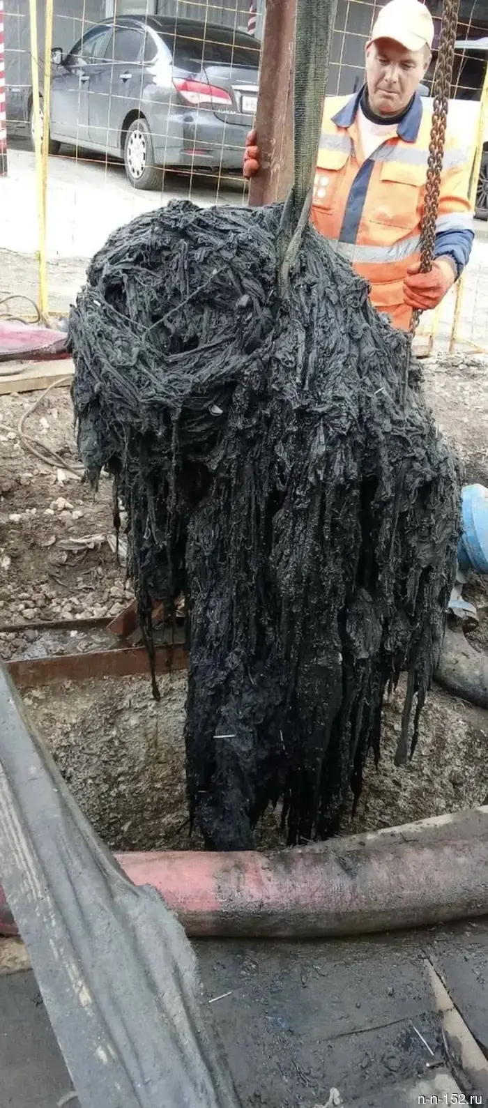 Shalabaev showed the "nauseating" consequences of sewer blockages.
