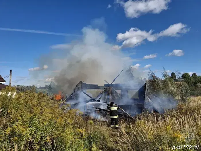 A child was injured in a house fire in the Nizhny Novgorod region.