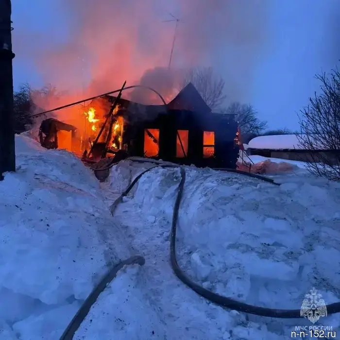 89-летняя женщина скончалась в результате пожара в Нижегородской области.