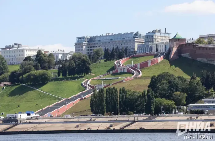 В Нижнем Новгороде организовано ежедневное наблюдение за Чкаловской лестницей.