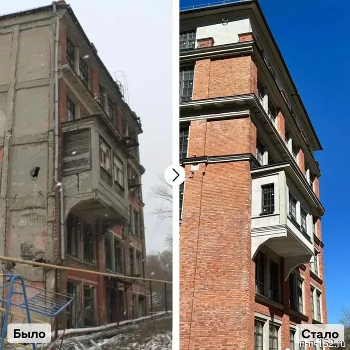 В Нижнем Новгороде восстановили главный корпус мельницы Башкирова.